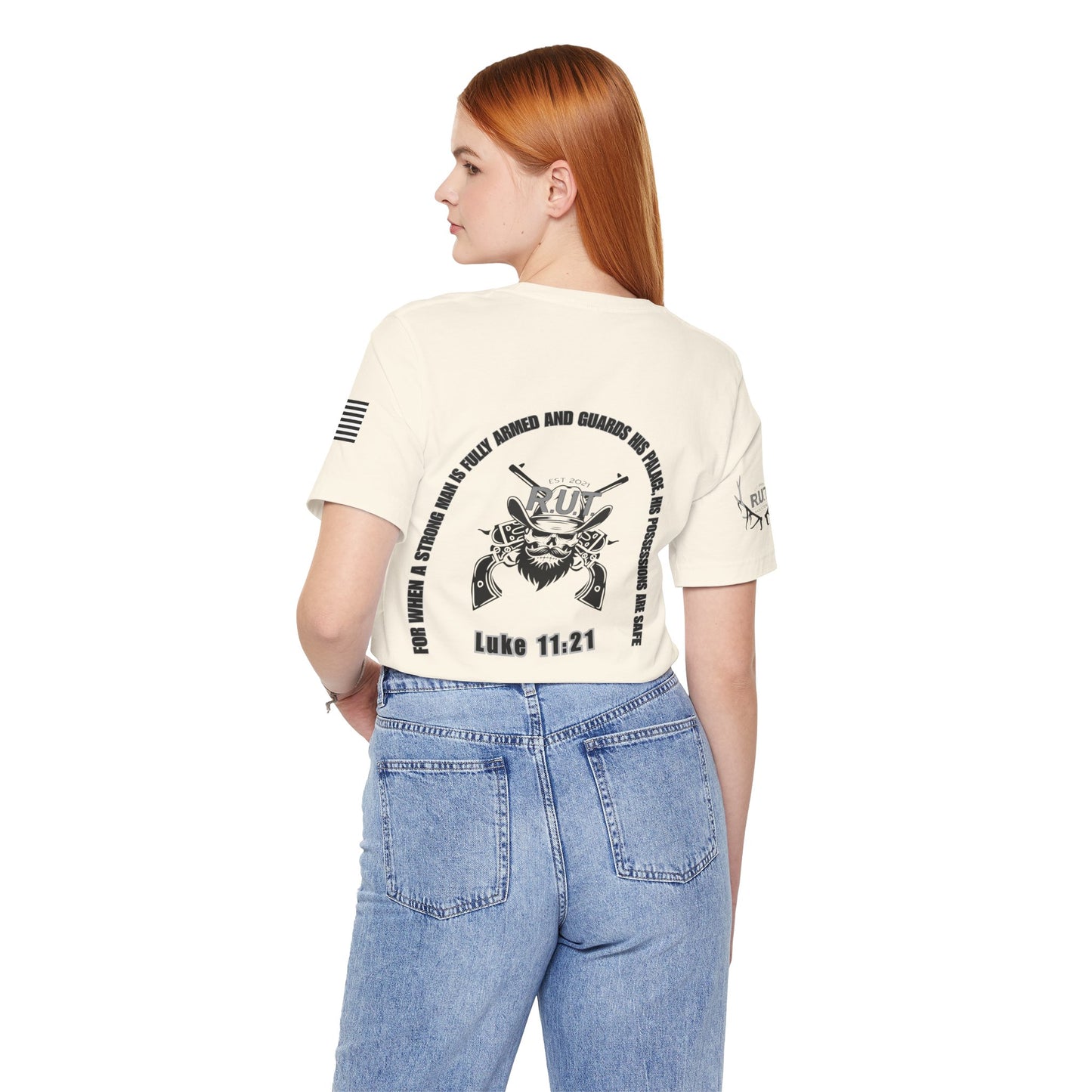 "Luke 11:21" Graphic T-Shirt