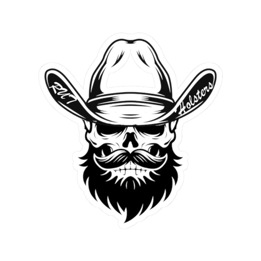 Skull Cowboy Sticker