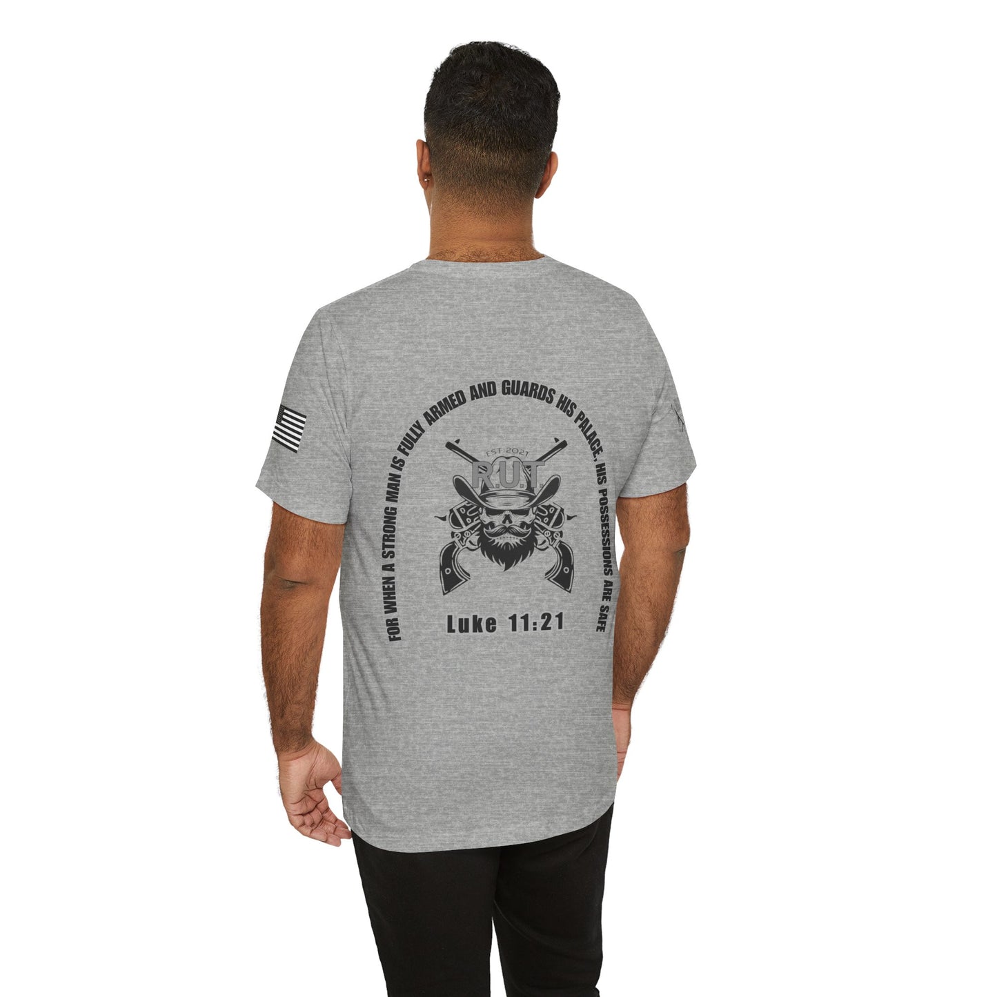 "Luke 11:21" Graphic T-Shirt