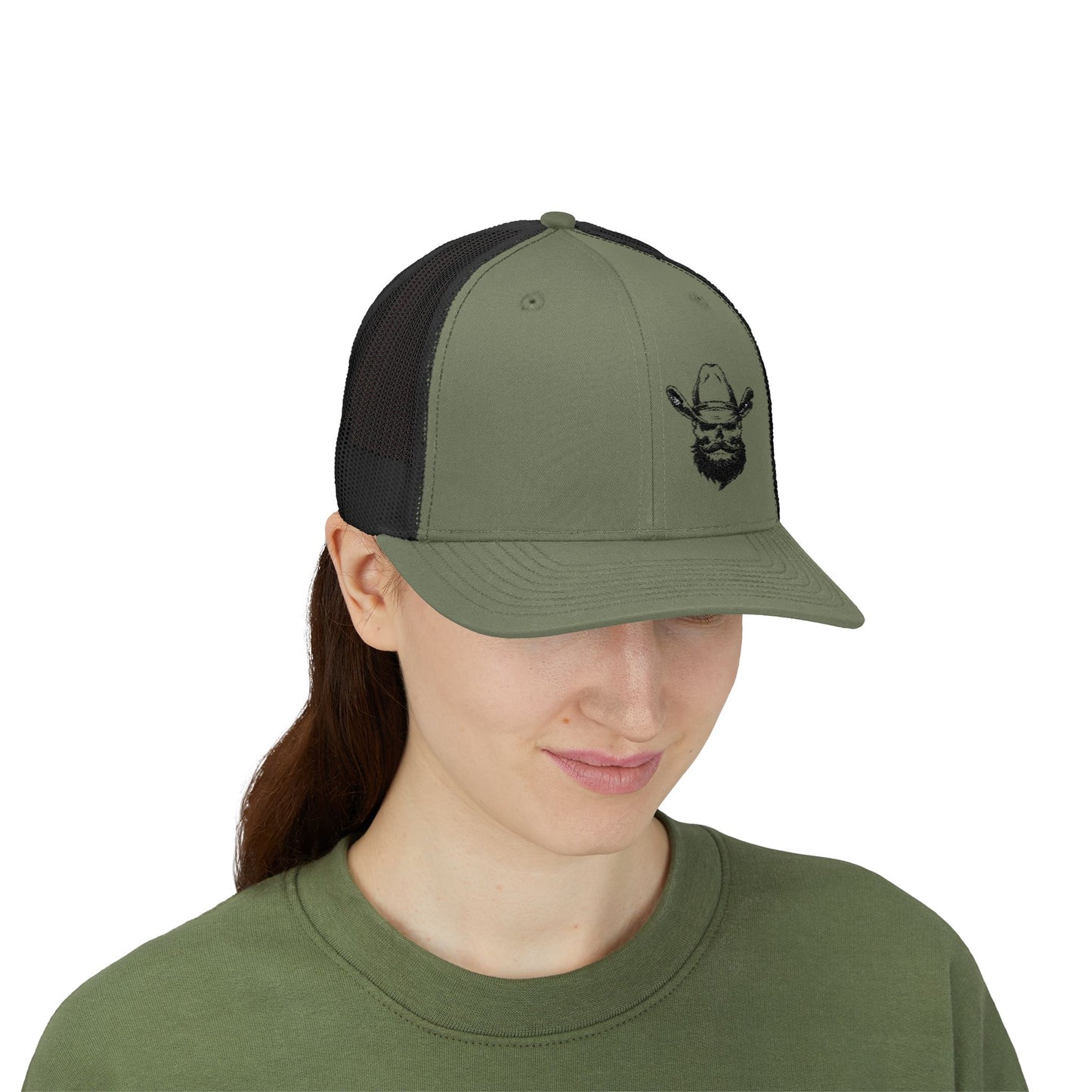 Bearded Cowboy Skull Hat