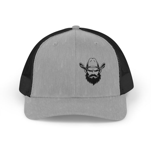 Bearded Cowboy Snapback Trucker Cap