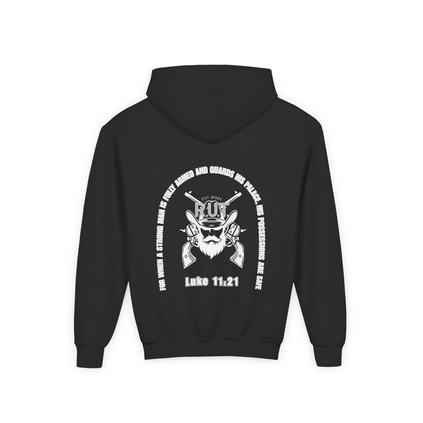 RUT Luke 11:21 Youth Hoodie