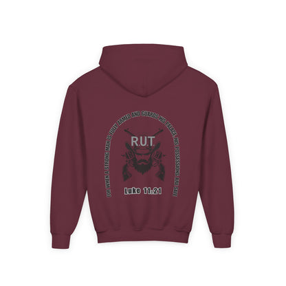 RUT Luke 11:21 Youth Hoodie