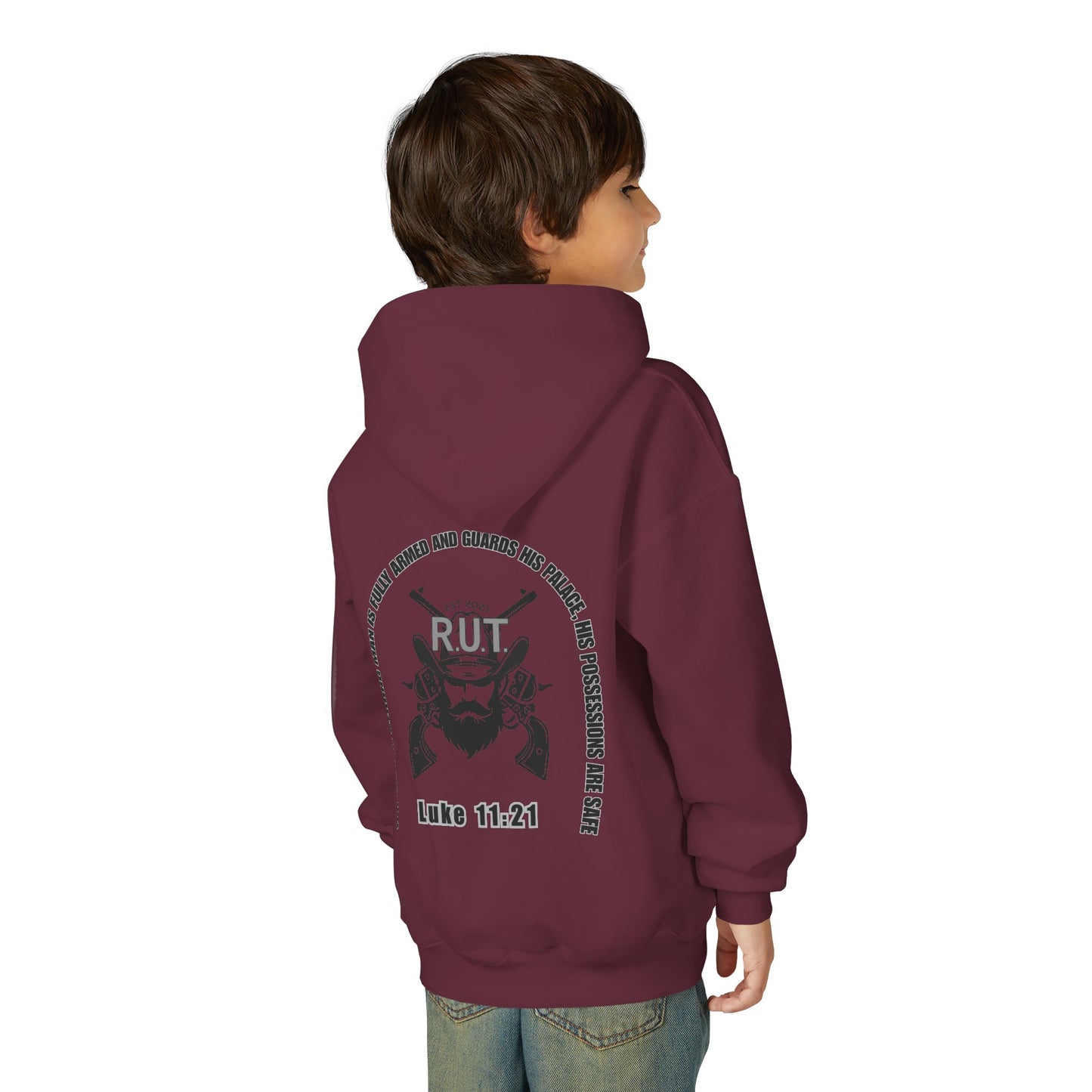 RUT Luke 11:21 Youth Hoodie