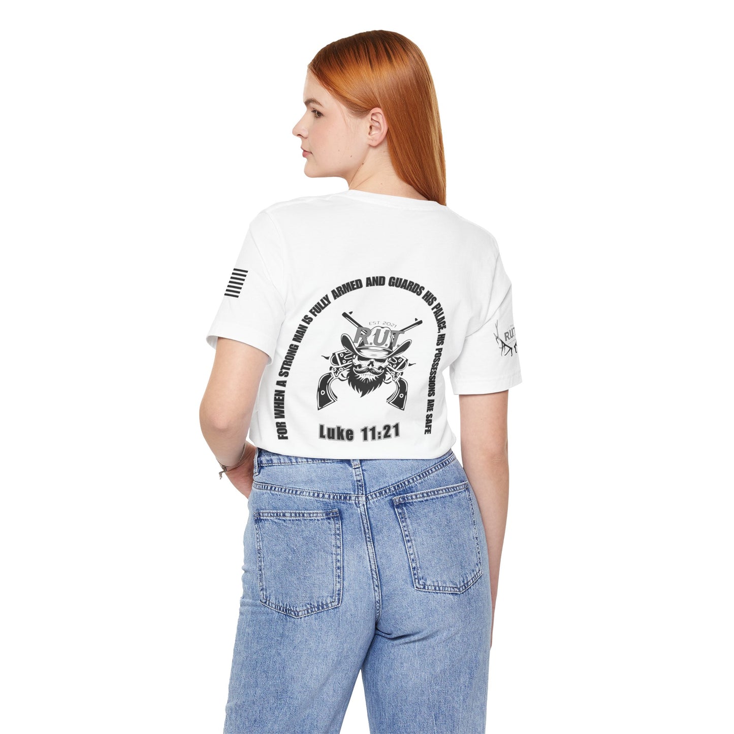 "Luke 11:21" Graphic T-Shirt