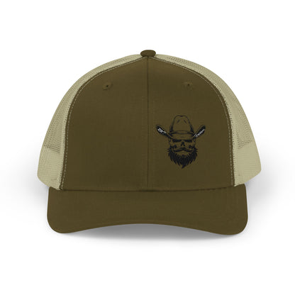 Bearded Cowboy Skull Hat