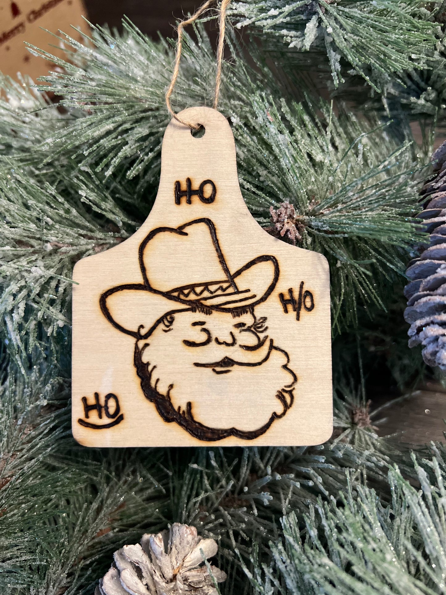 Hand Burned Wood Gift Tag