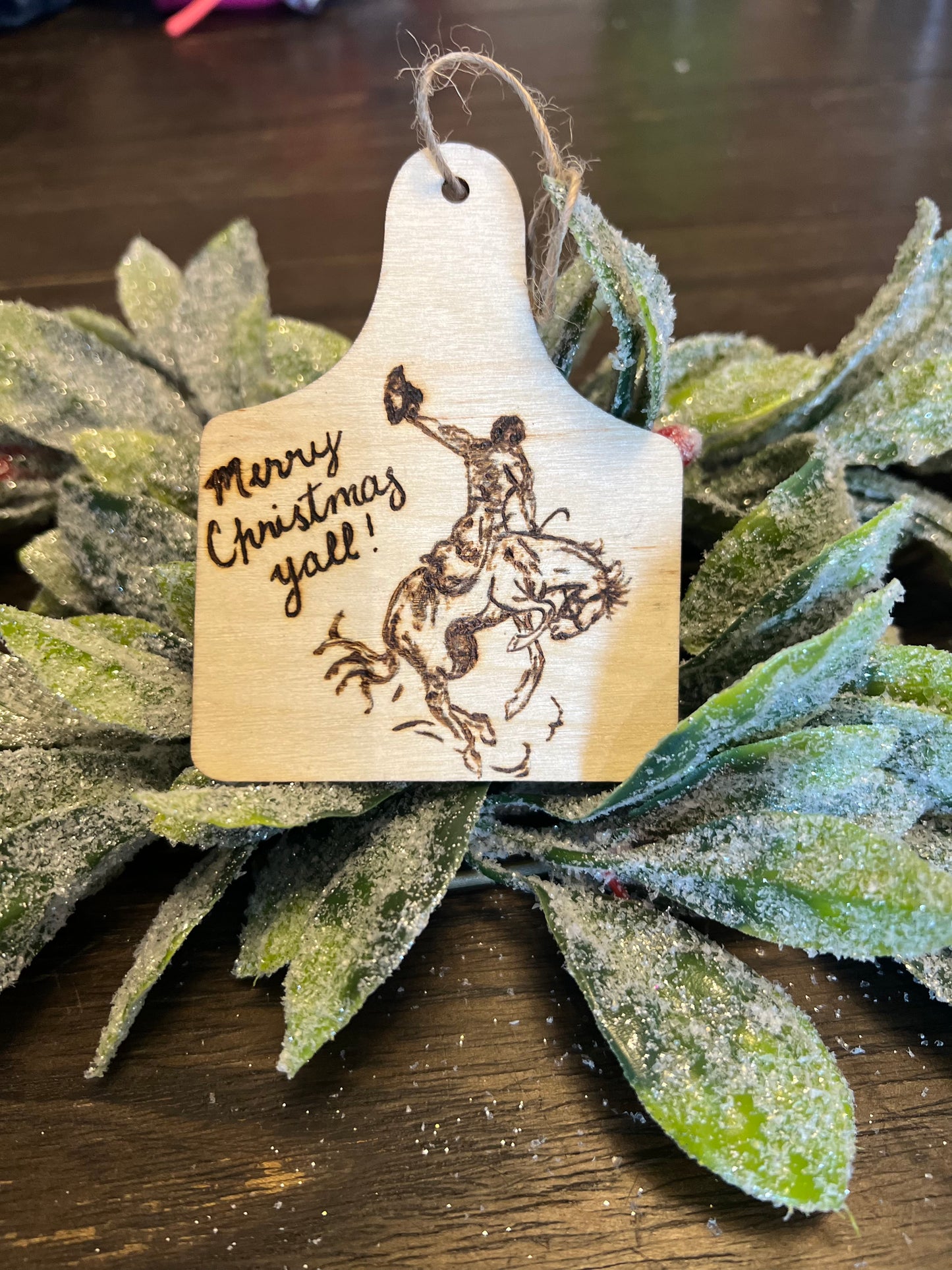 Hand Burned Wood Gift Tag