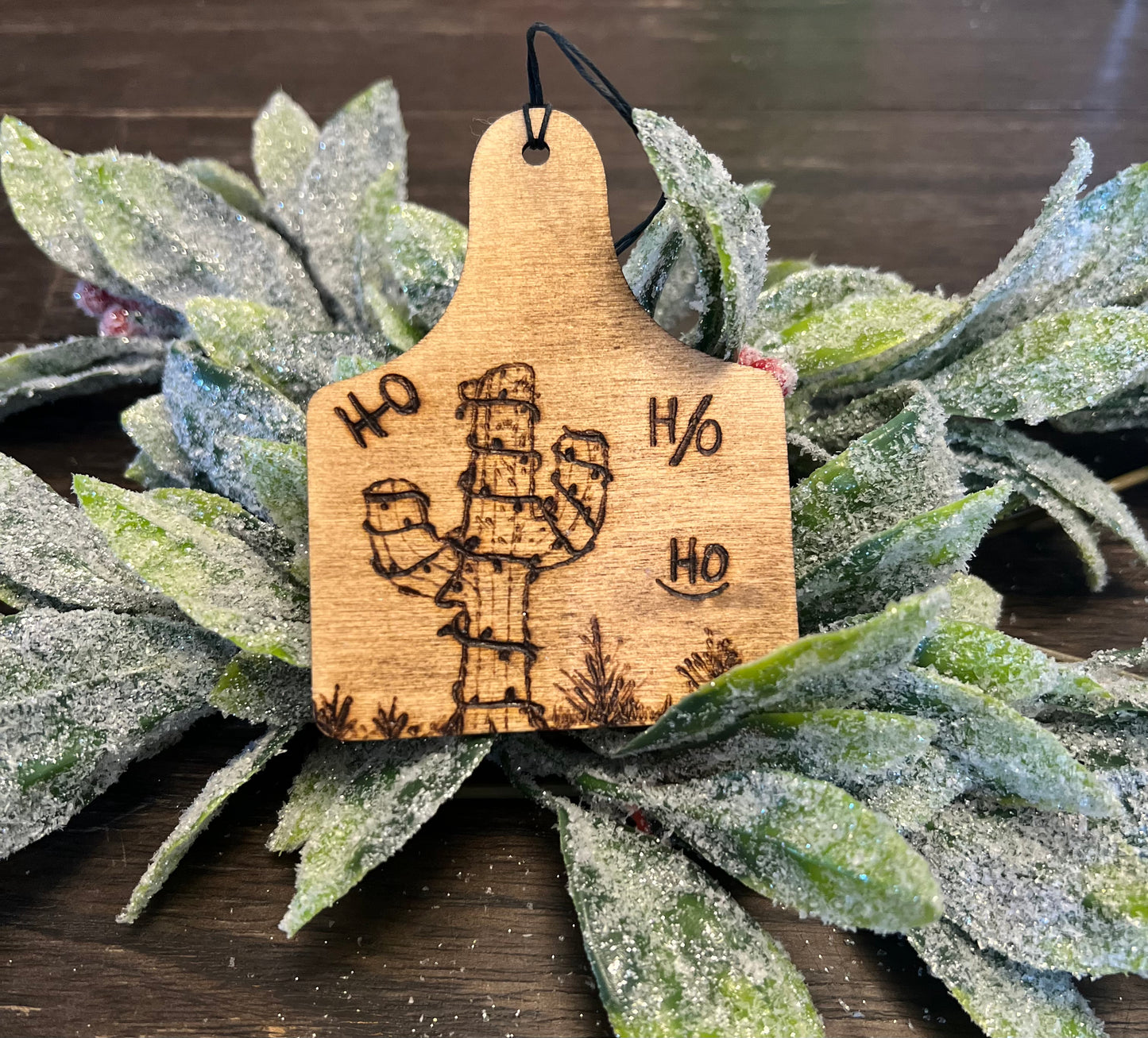 Hand Burned Wood Gift Tag