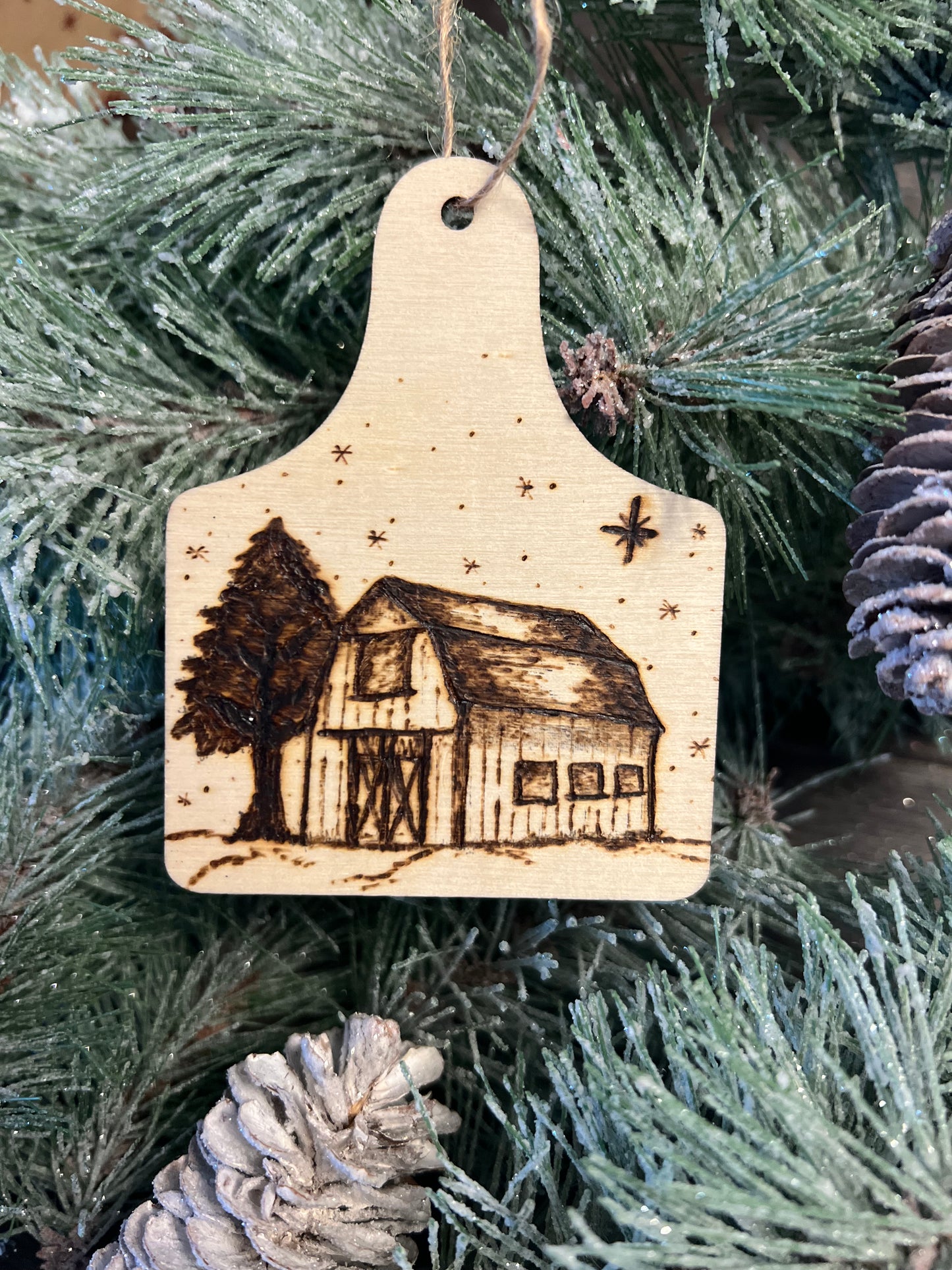 Hand Burned Wood Gift Tag