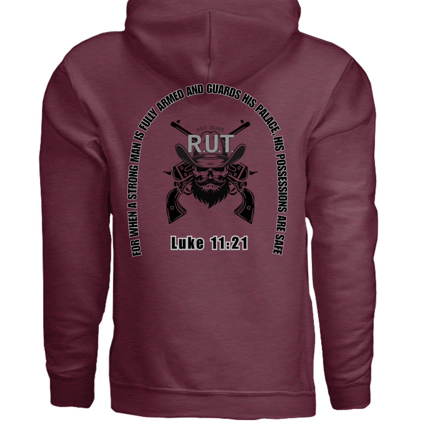 Heather Sport Dark Maroon - G185 - BACK