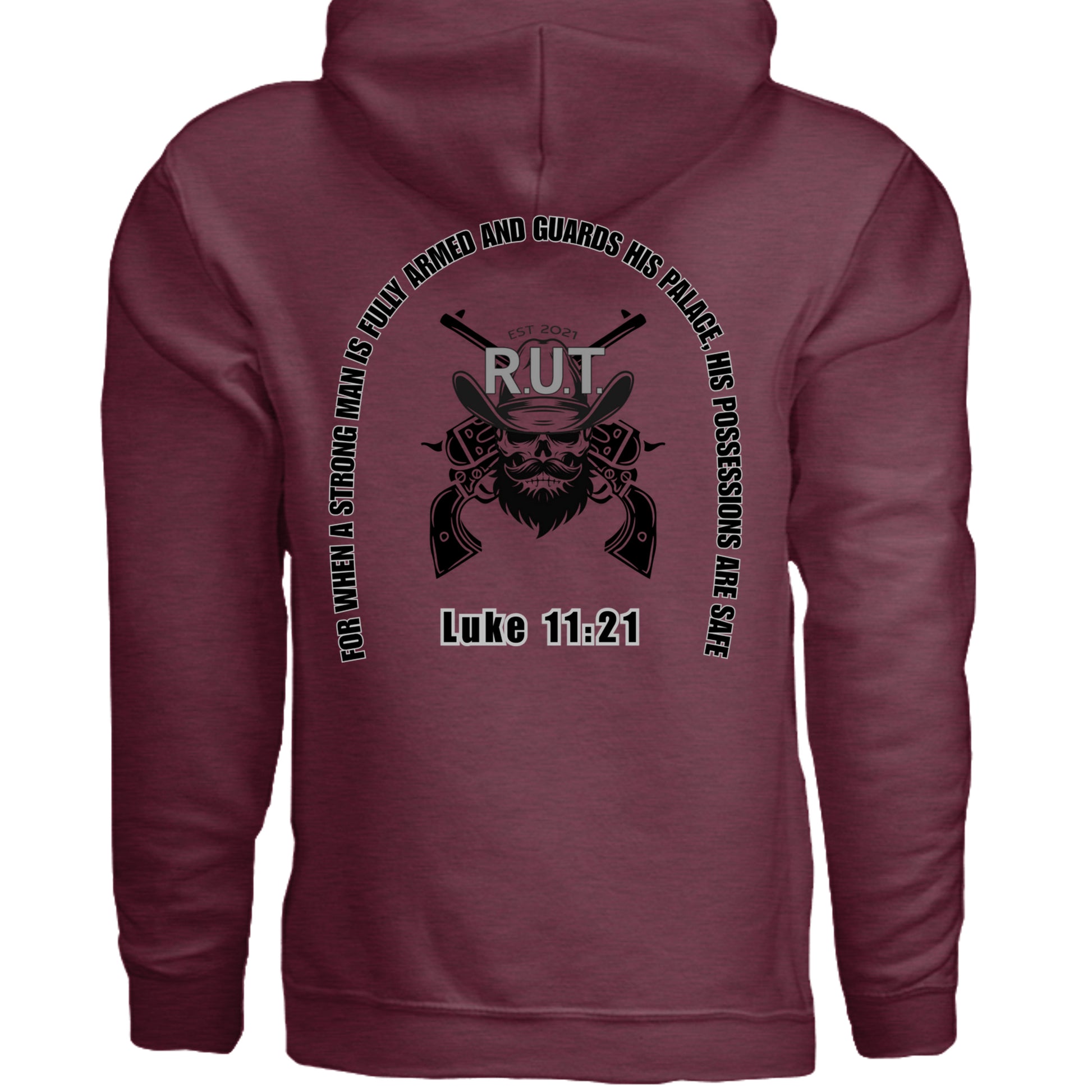 Heather Sport Dark Maroon - G185 - BACK
