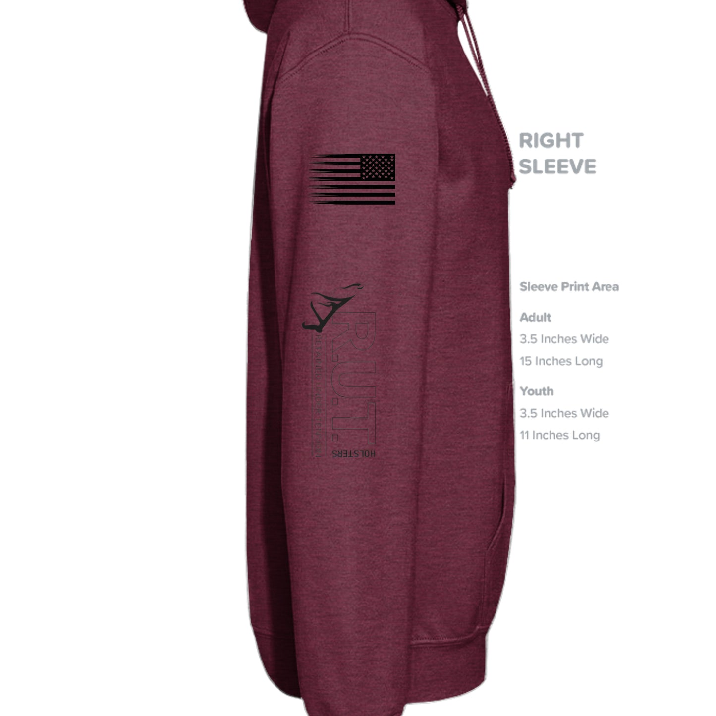 Heather Sport Dark Maroon - G185 - SLEEVE_RIGHT