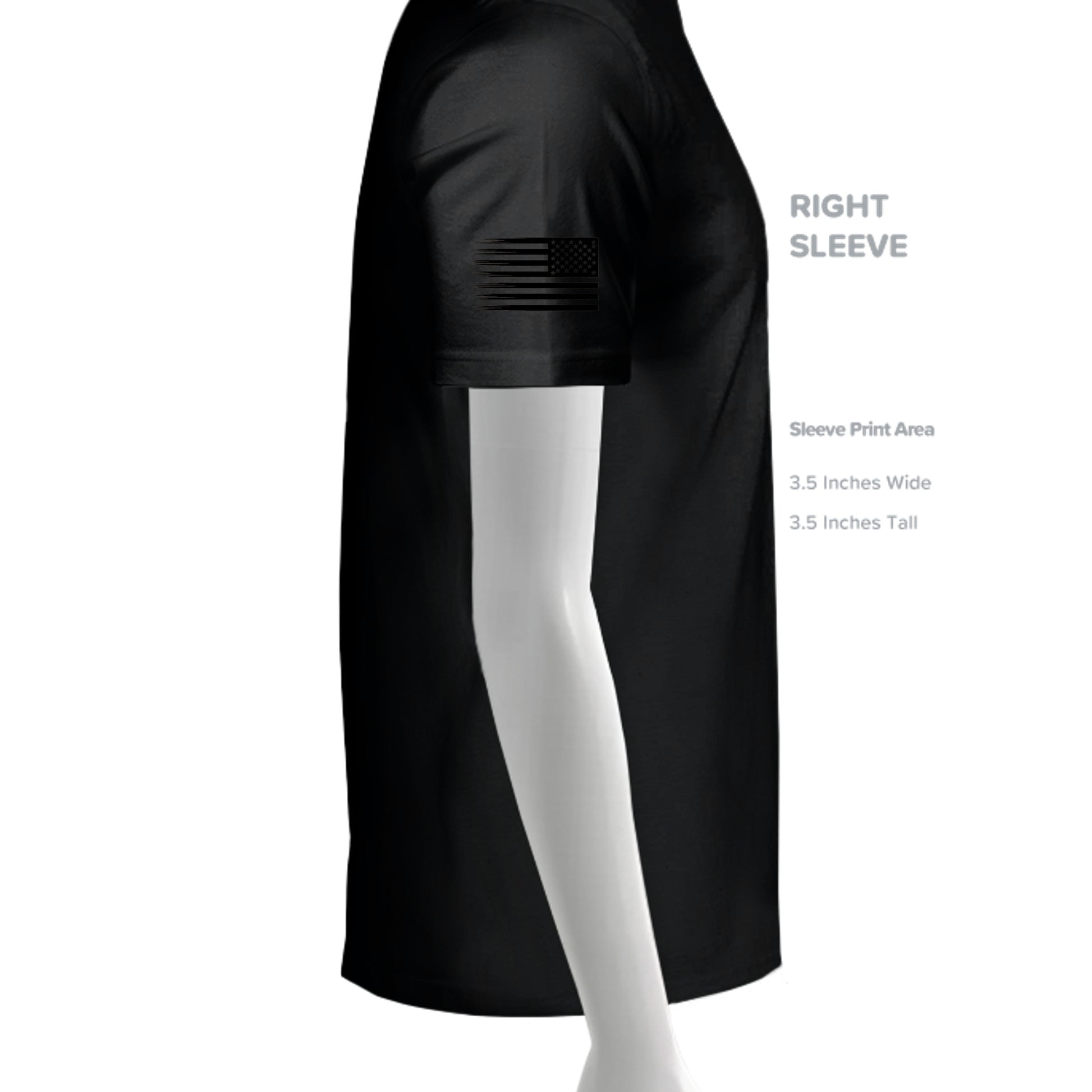 Solid Black Triblend - 3413T - SLEEVE_RIGHT