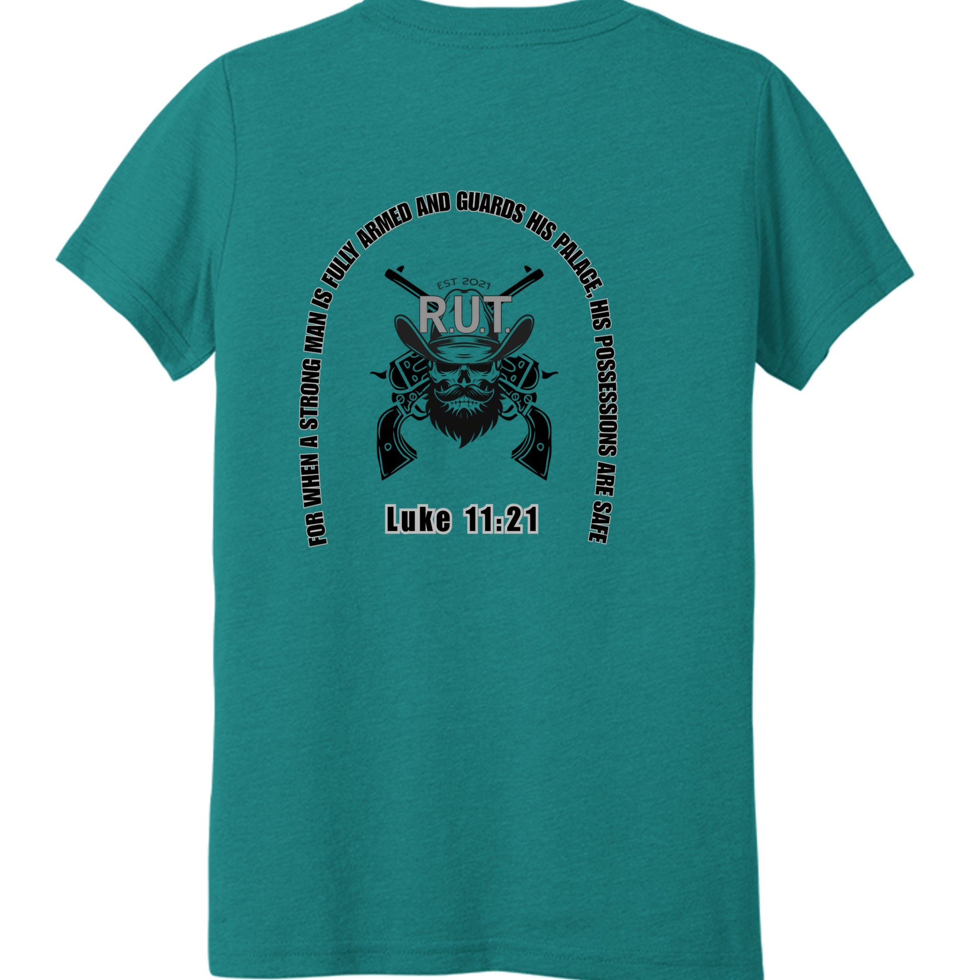 Teal Triblend - 3413Y - BACK