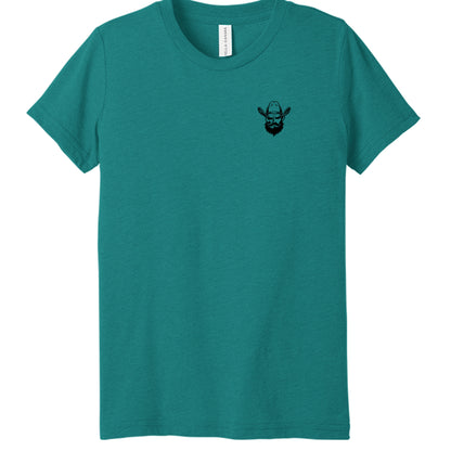 Teal Triblend - 3413Y - FRONT
