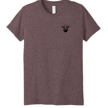 MAROON TRIBLEND - 3413Y - FRONT