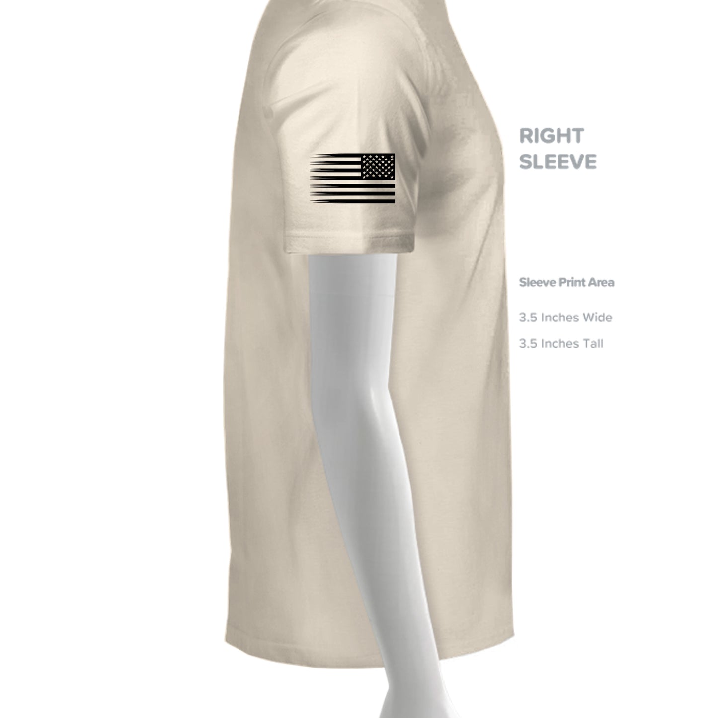 Solid Natural Triblend - 3413Y - SLEEVE_RIGHT