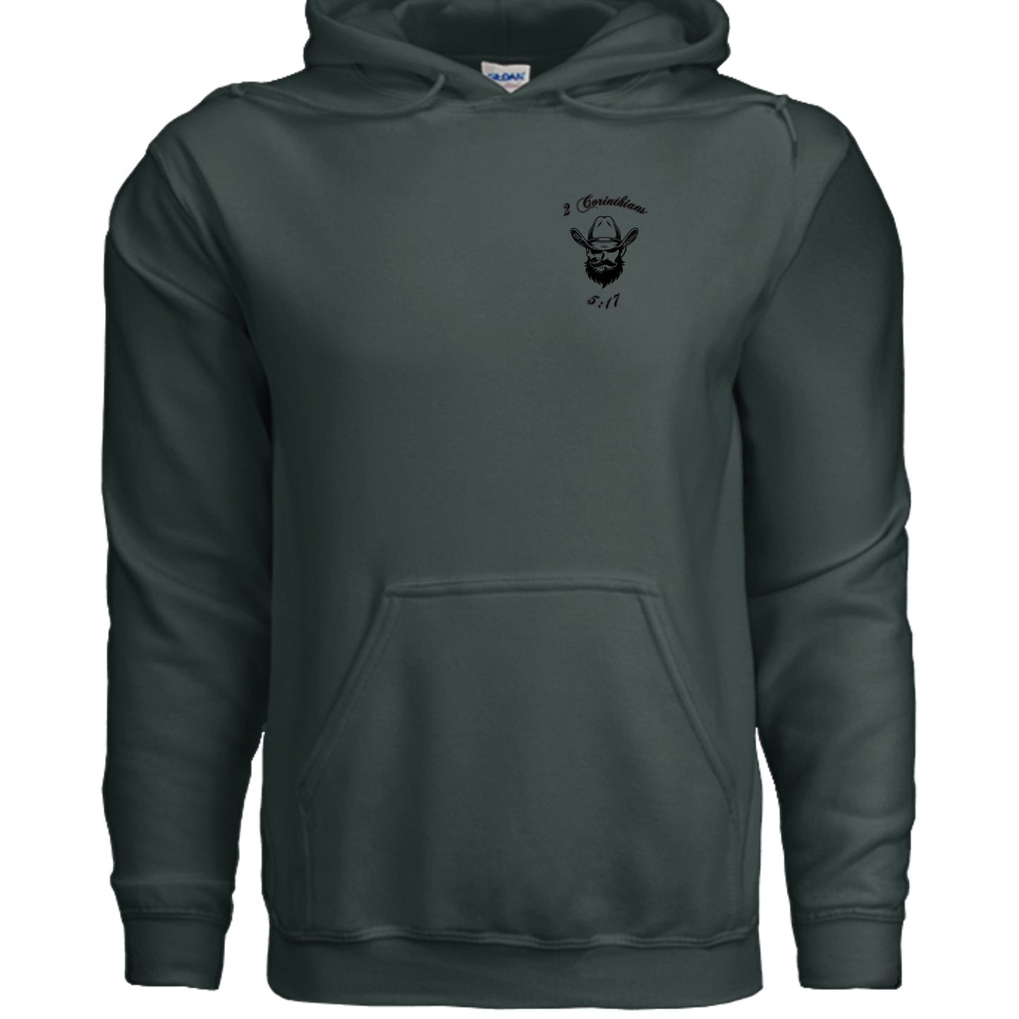 Fan Charcoal Heather - G185 - FRONT