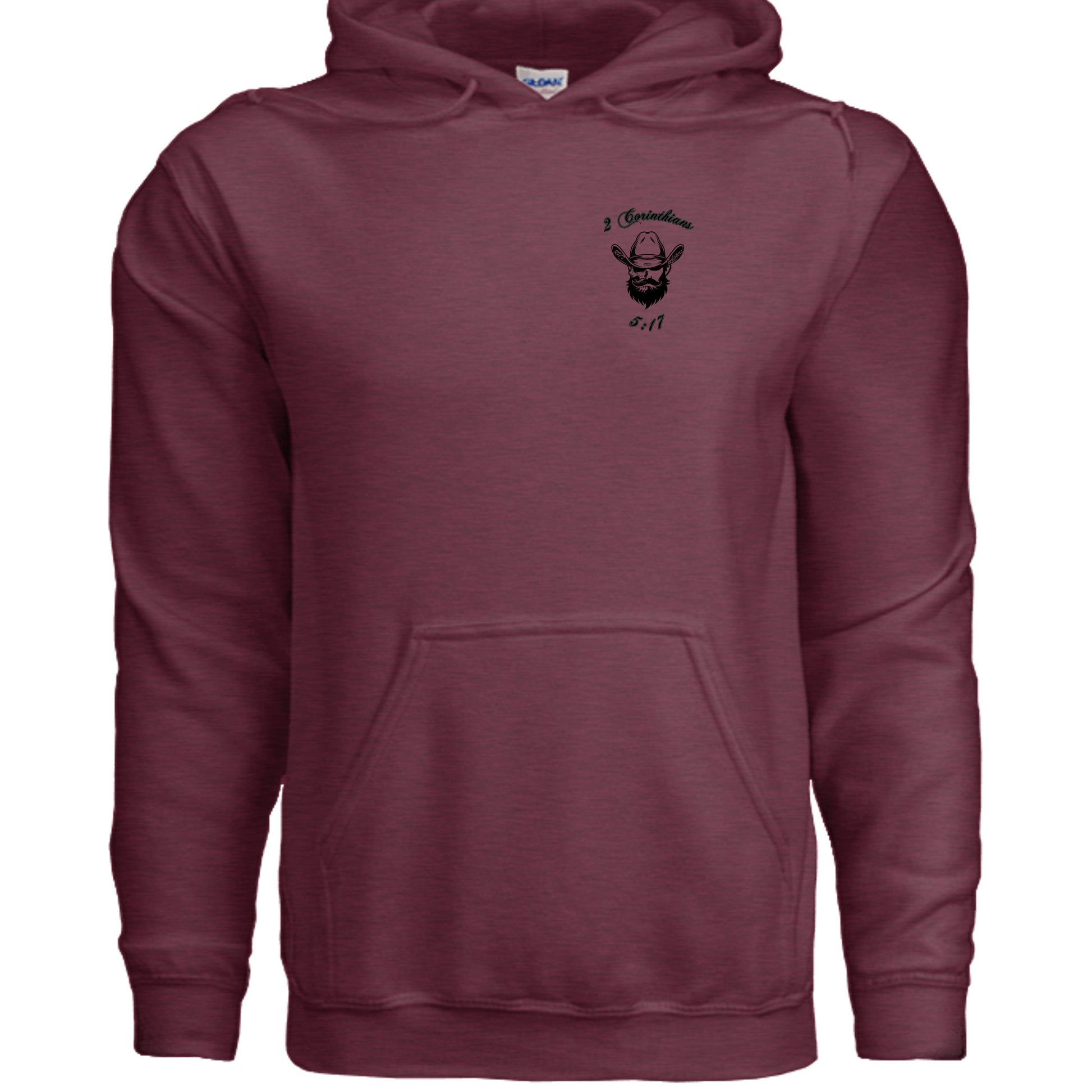 Heather Sport Dark Maroon - G185 - FRONT