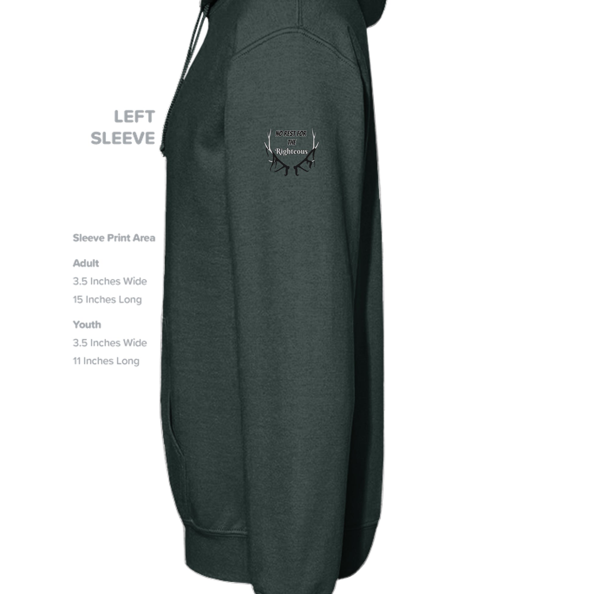 Fan Charcoal Heather - G185 - SLEEVE_LEFT