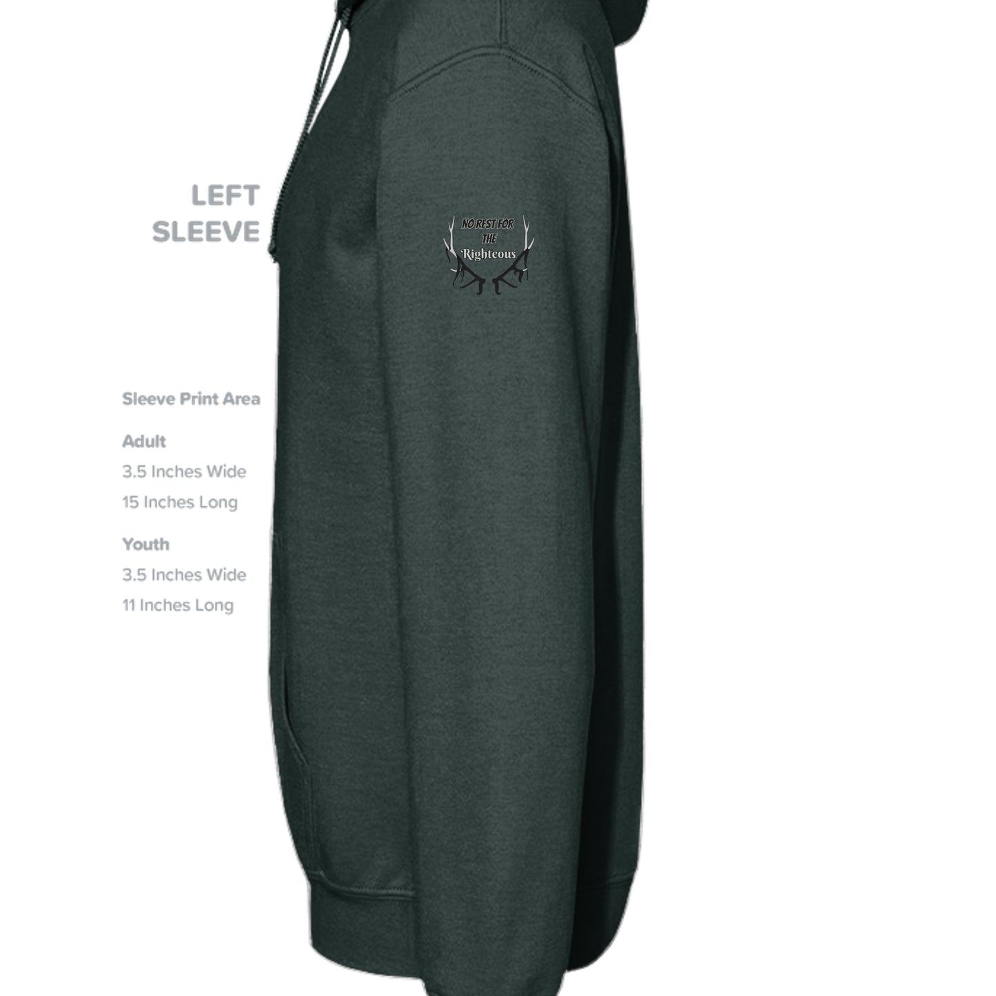 Fan Charcoal Heather - G185 - SLEEVE_LEFT