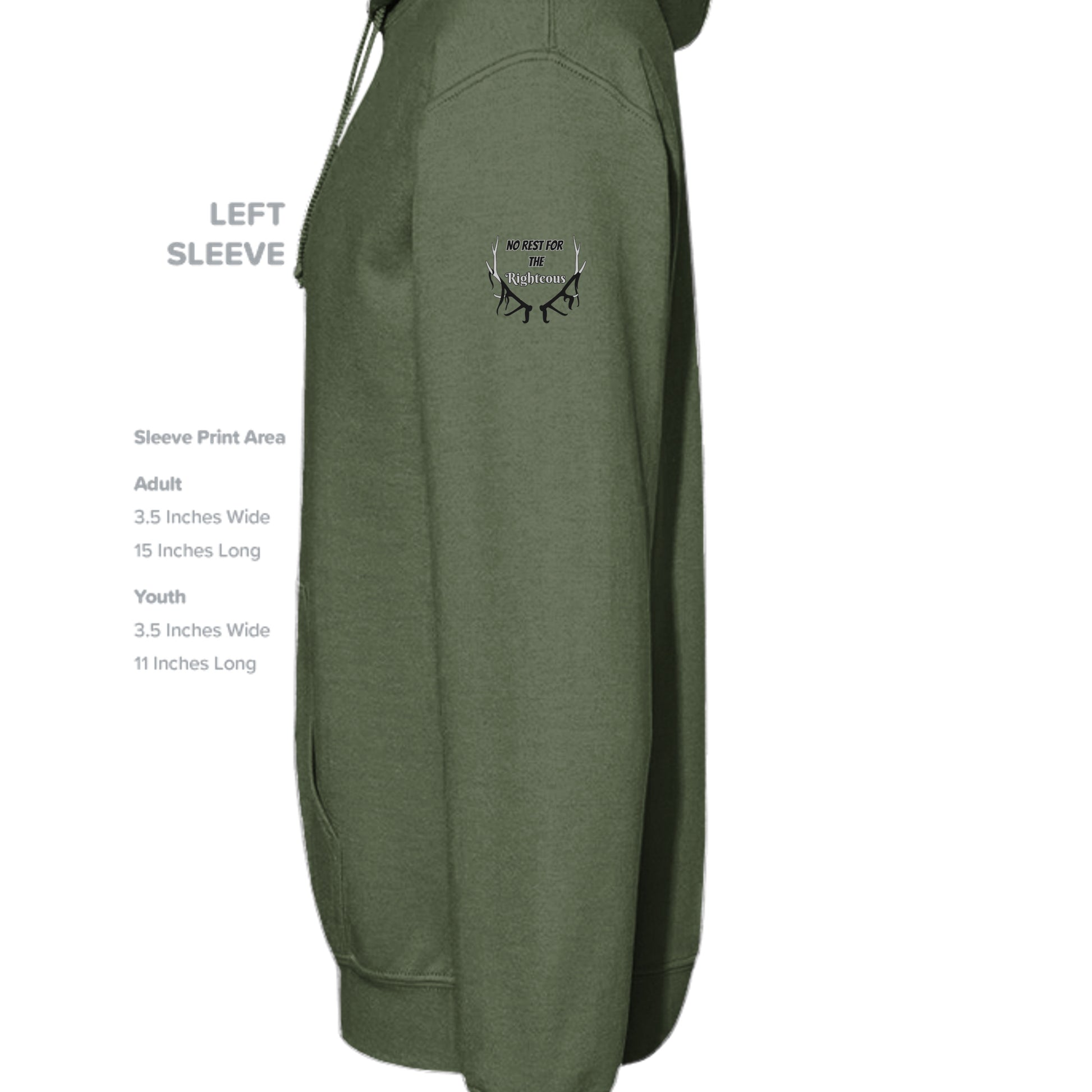 MILITARY GREEN - G185 - SLEEVE_LEFT
