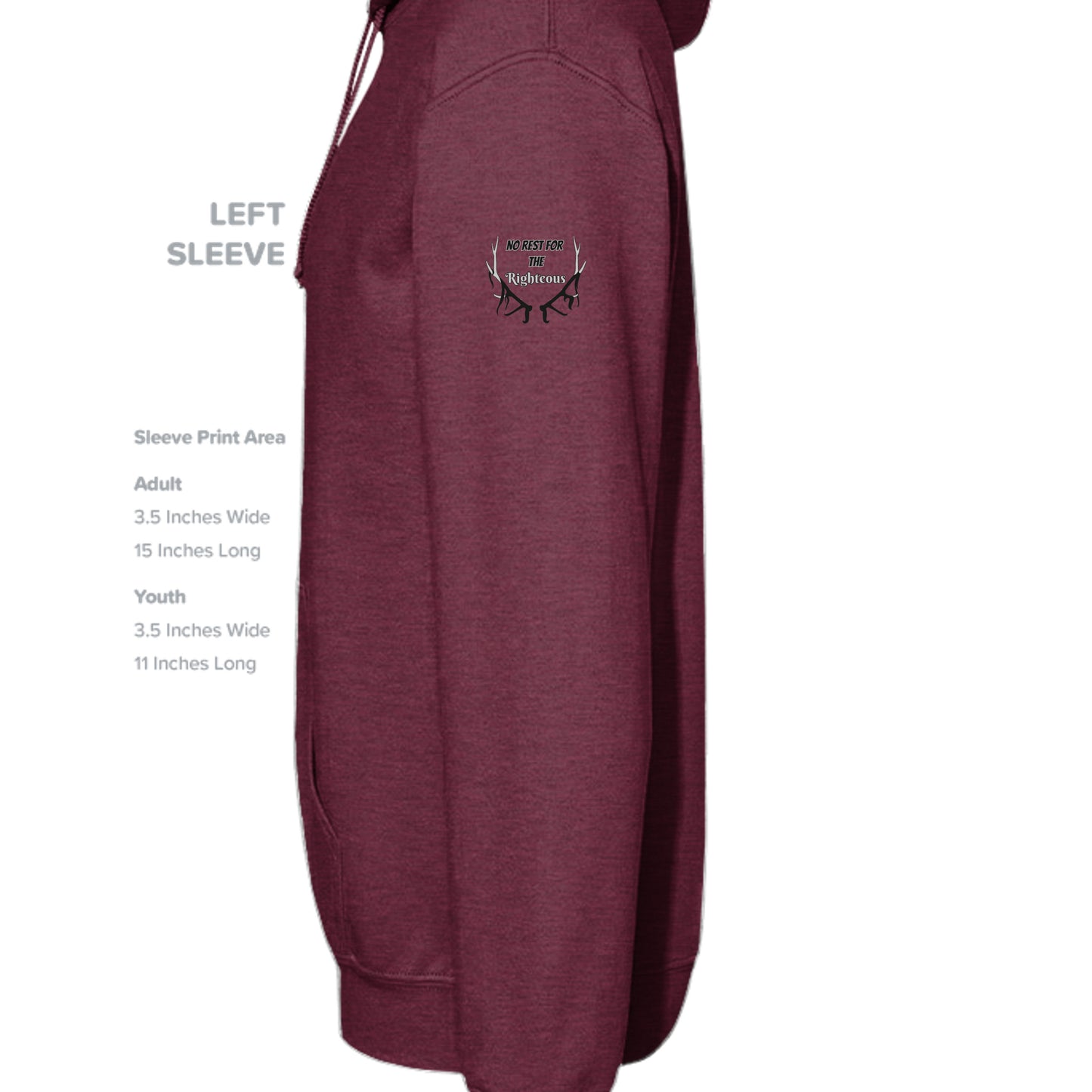 Heather Sport Dark Maroon - G185 - SLEEVE_LEFT