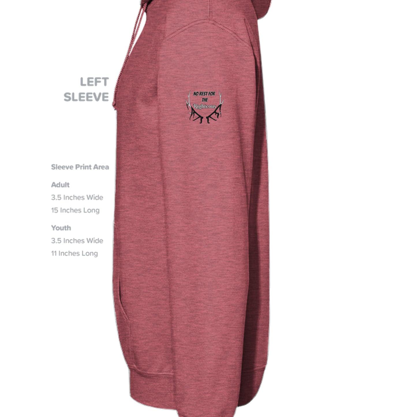 Heather Sport Scarlet Red - G185 - SLEEVE_LEFT