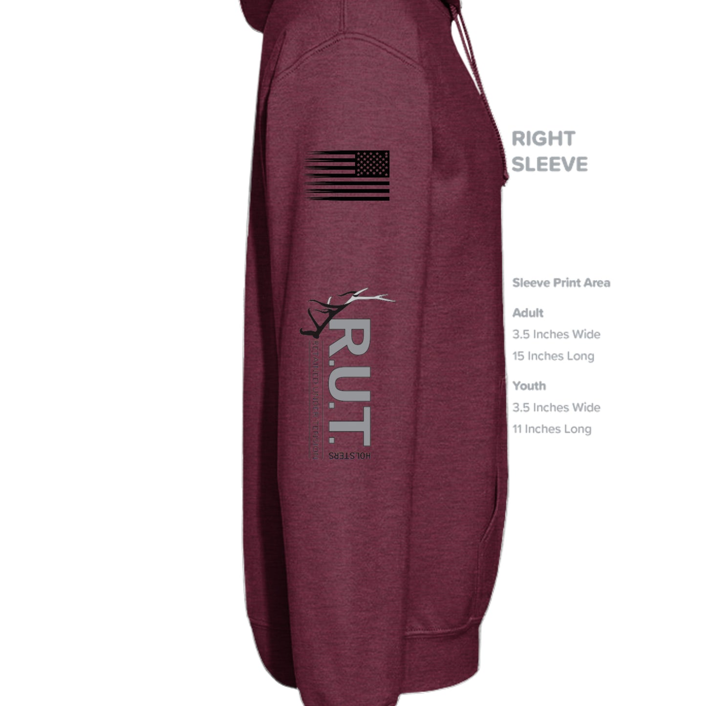 Heather Sport Dark Maroon - G185 - SLEEVE_RIGHT